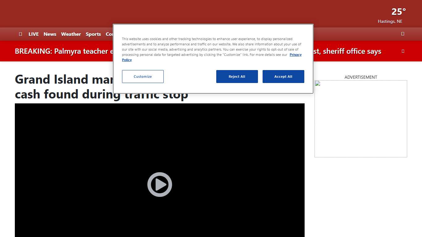 Grand Island man arrested after police say drugs, cash found during traffic stop